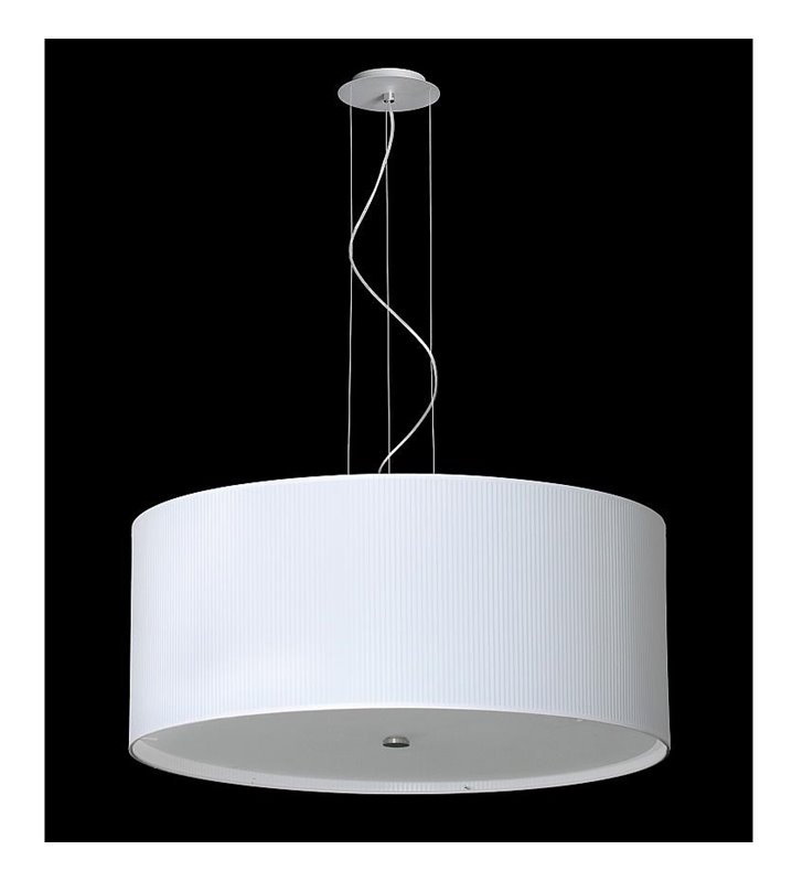 Lampa wisząca Rondo Plisa 500 (K) biała do salonu sypialni jadalni kuchni
