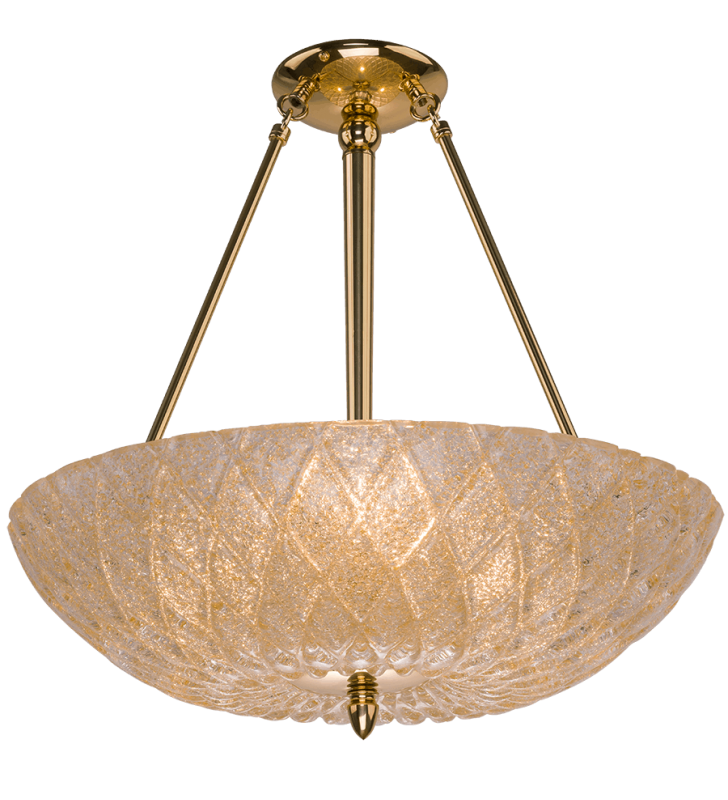 Klasyczna 54cm lampa wisząca Diamante dekoracyjny szklany klosz złote wykończenie do kuchni jadalni sypialni salonu